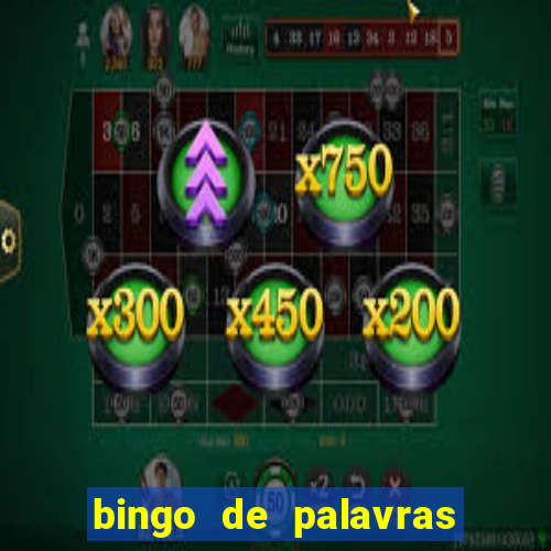 bingo de palavras cha de bebe